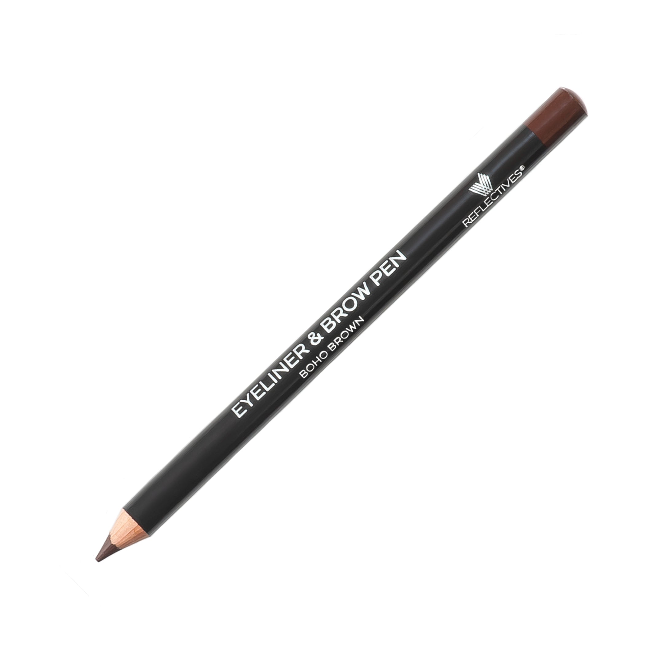REFLECTIVES MINERAL EYELINER & BROW PEN BOHO BROWN