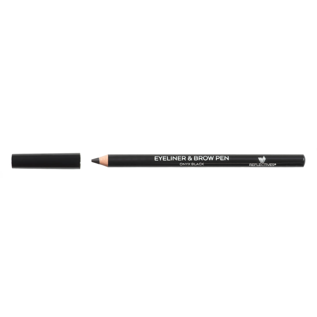 REFLECTIVES MINERAL EYELINER & BROW PEN ONYX BLACK