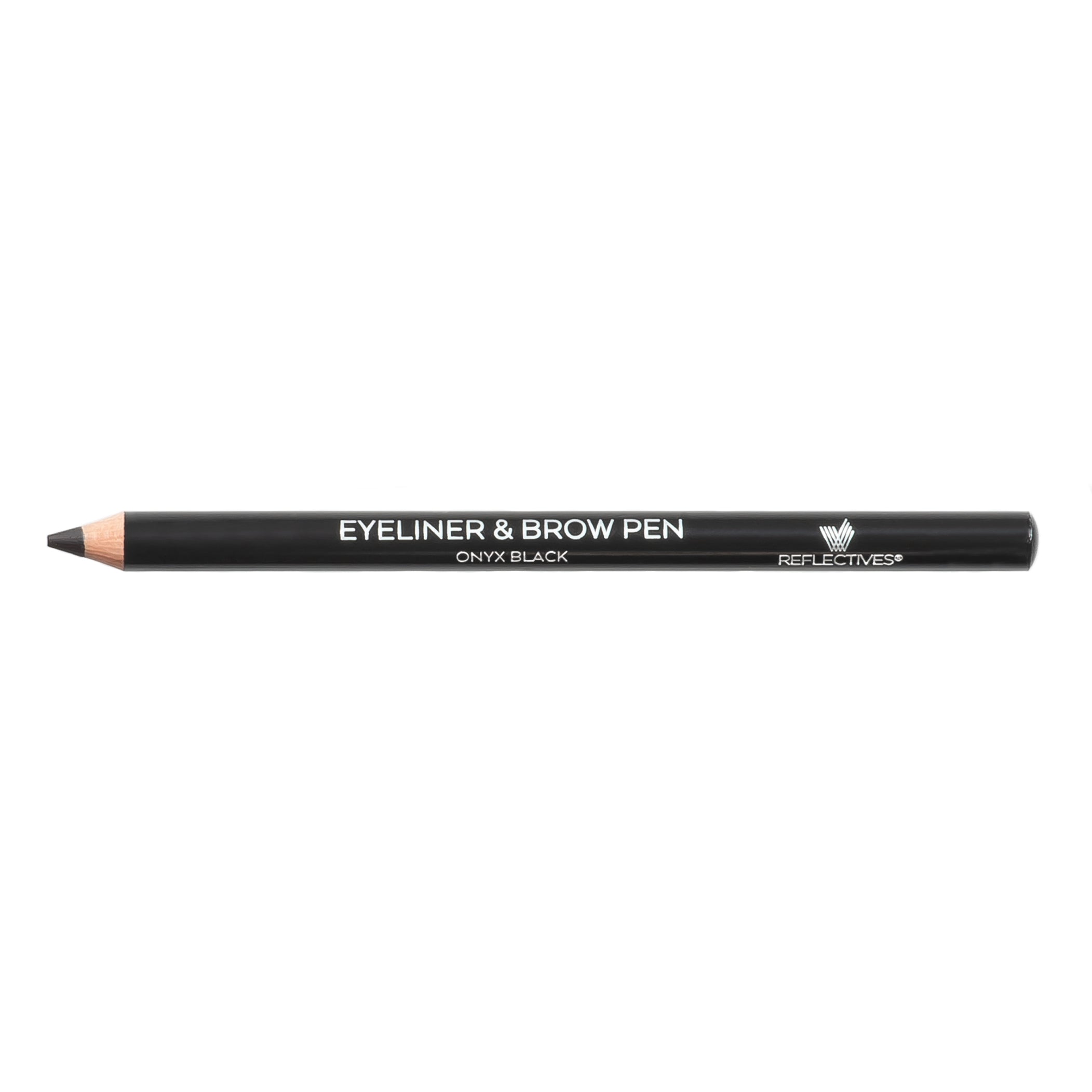 REFLECTIVES MINERAL EYELINER & BROW PEN ONYX BLACK