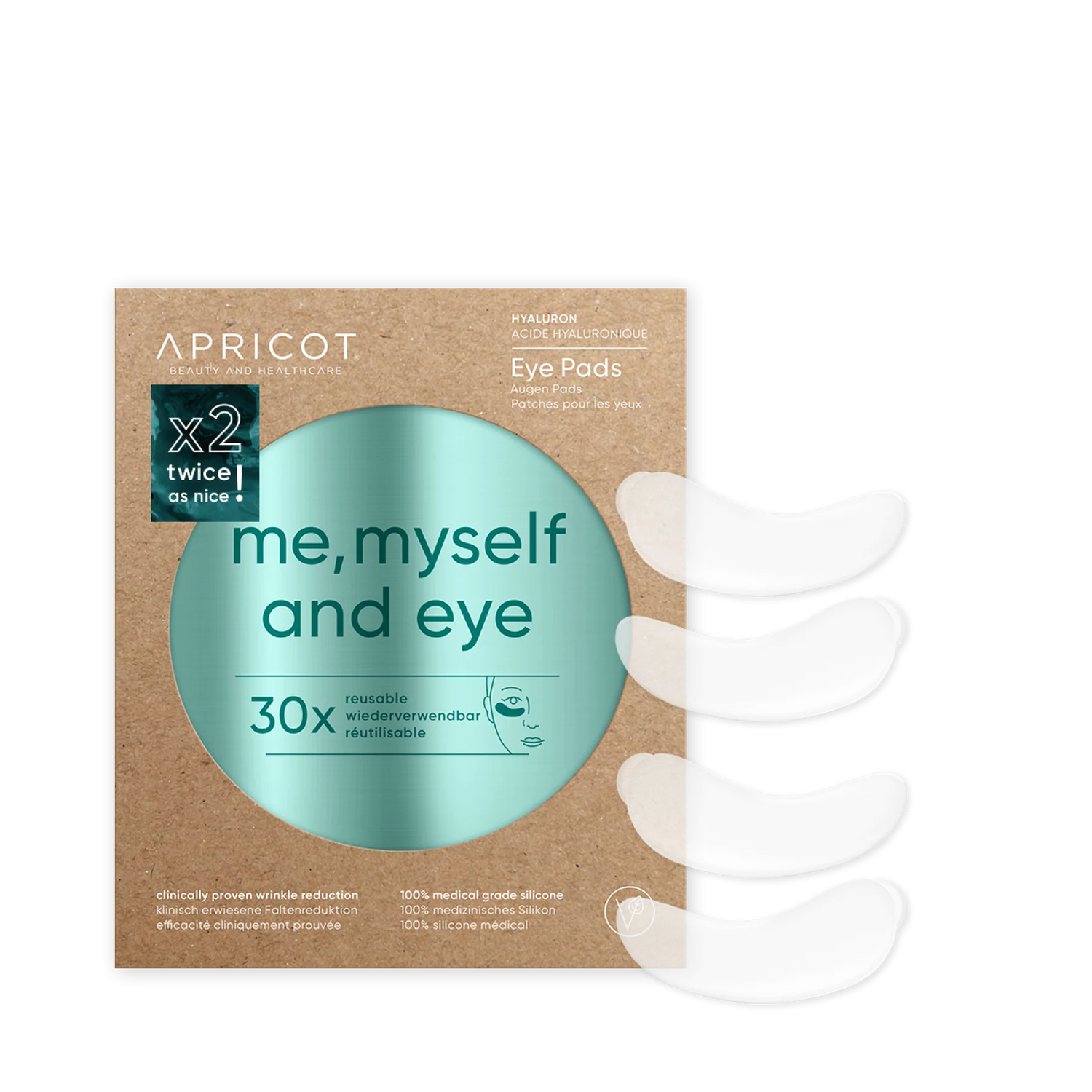 APRICOT -  me, myself and eye Augen Pads mit Hyaluron