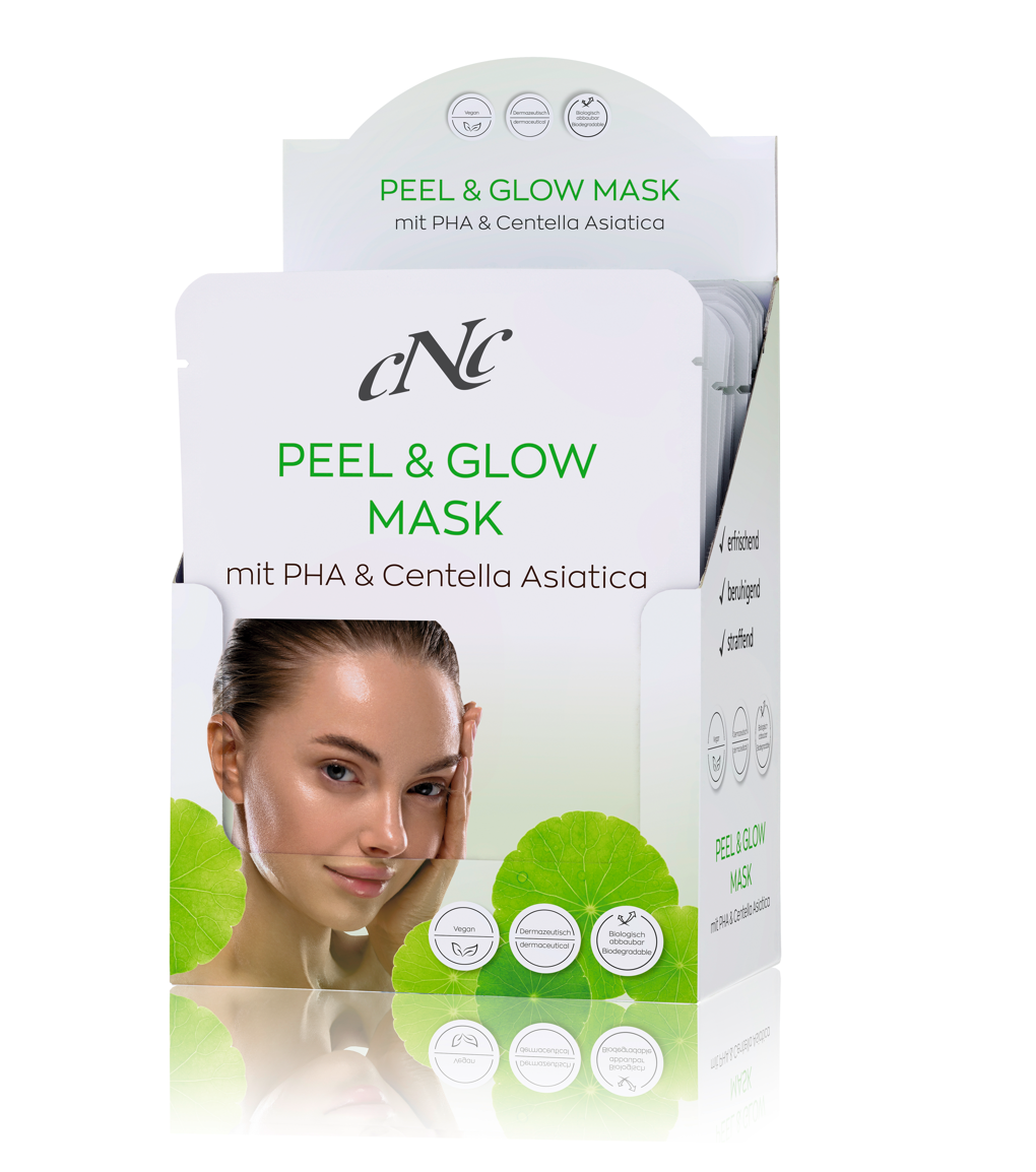 CNC Peel & Glow Maske Bio-Cellulose Maske mit PHA, Centella Asiatica und Hyaluronsäure