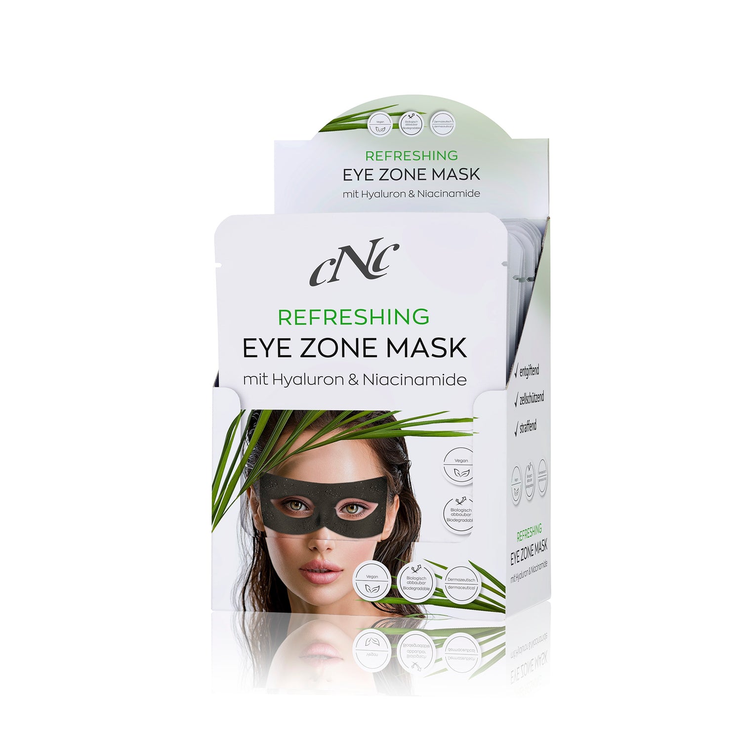 CNC Refreshing Eye Zone Mask with Hyaluron &amp;amp; Niacinamide, 10 pieces.