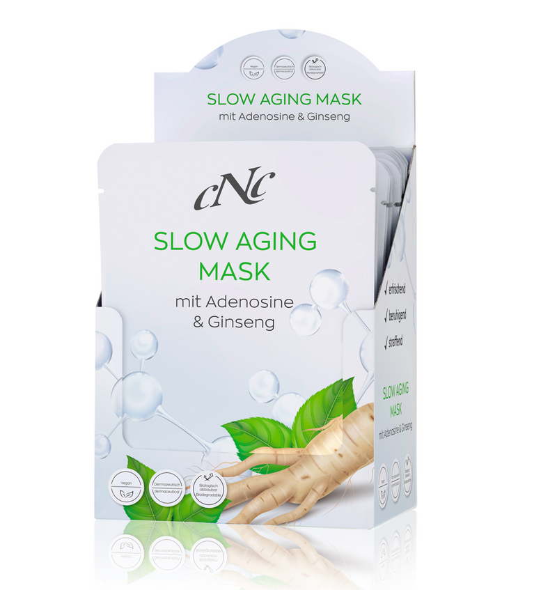 CNC Slow Aging Maske Bio-Cellulose Maske mit Adenosin und Ginseng für reife Haut
