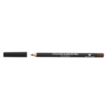 REFLECTIVES MINERAL EYELINER &amp; BROW PEN BOHO BROWN