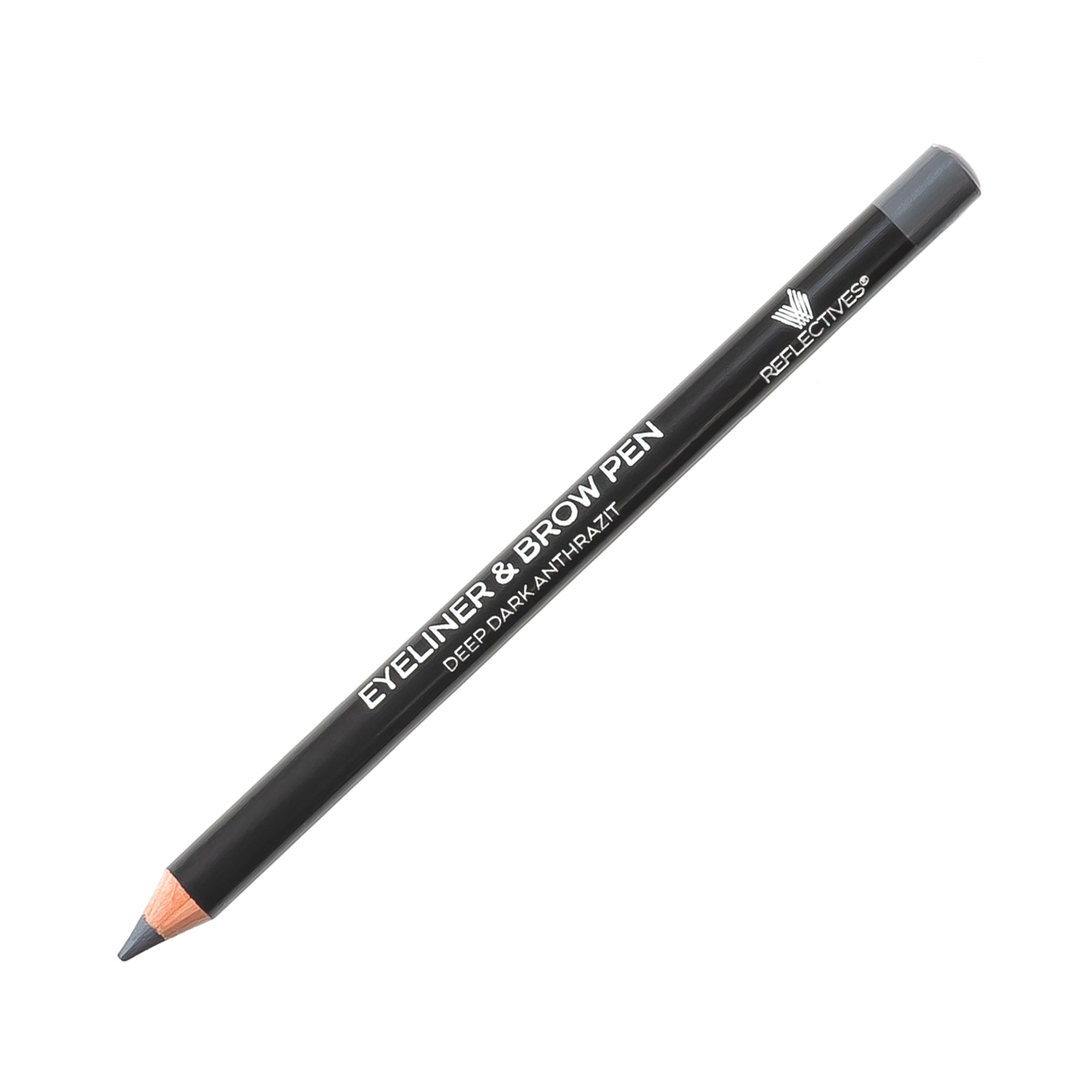 REFLECTIVES MINERAL EYELINER &amp; BROW PEN DEEP DARK ANTHRAZIT