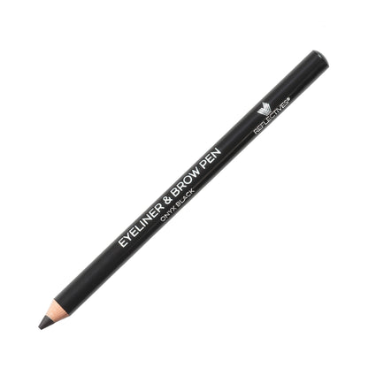 REFLECTIVES MINERAL EYELINER &amp; BROW PEN ONYX BLACK