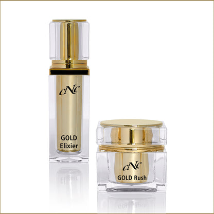 CNC Gold Elixier und Gold Rush Cream &amp; CNC Holo Glam Tasche - SET, 80ml